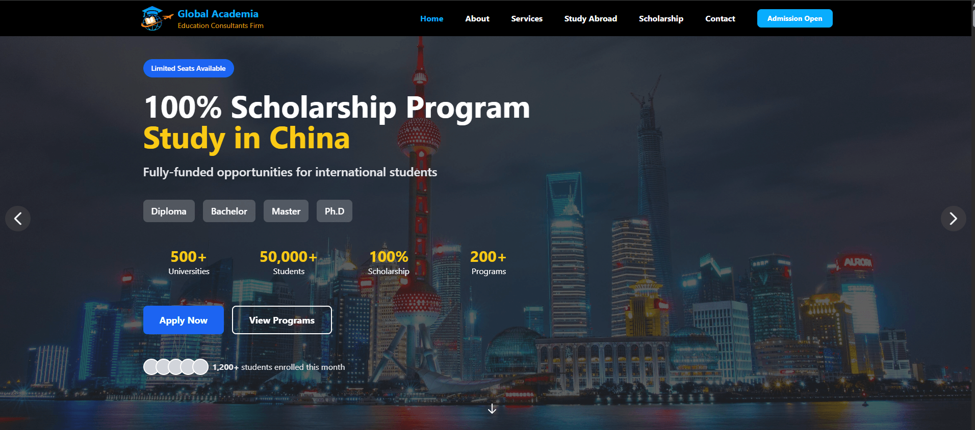 Global Academia - Education Consultants Platform