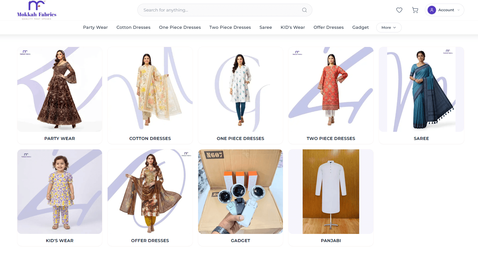 Mokkah Fabrics - Fashion E-commerce